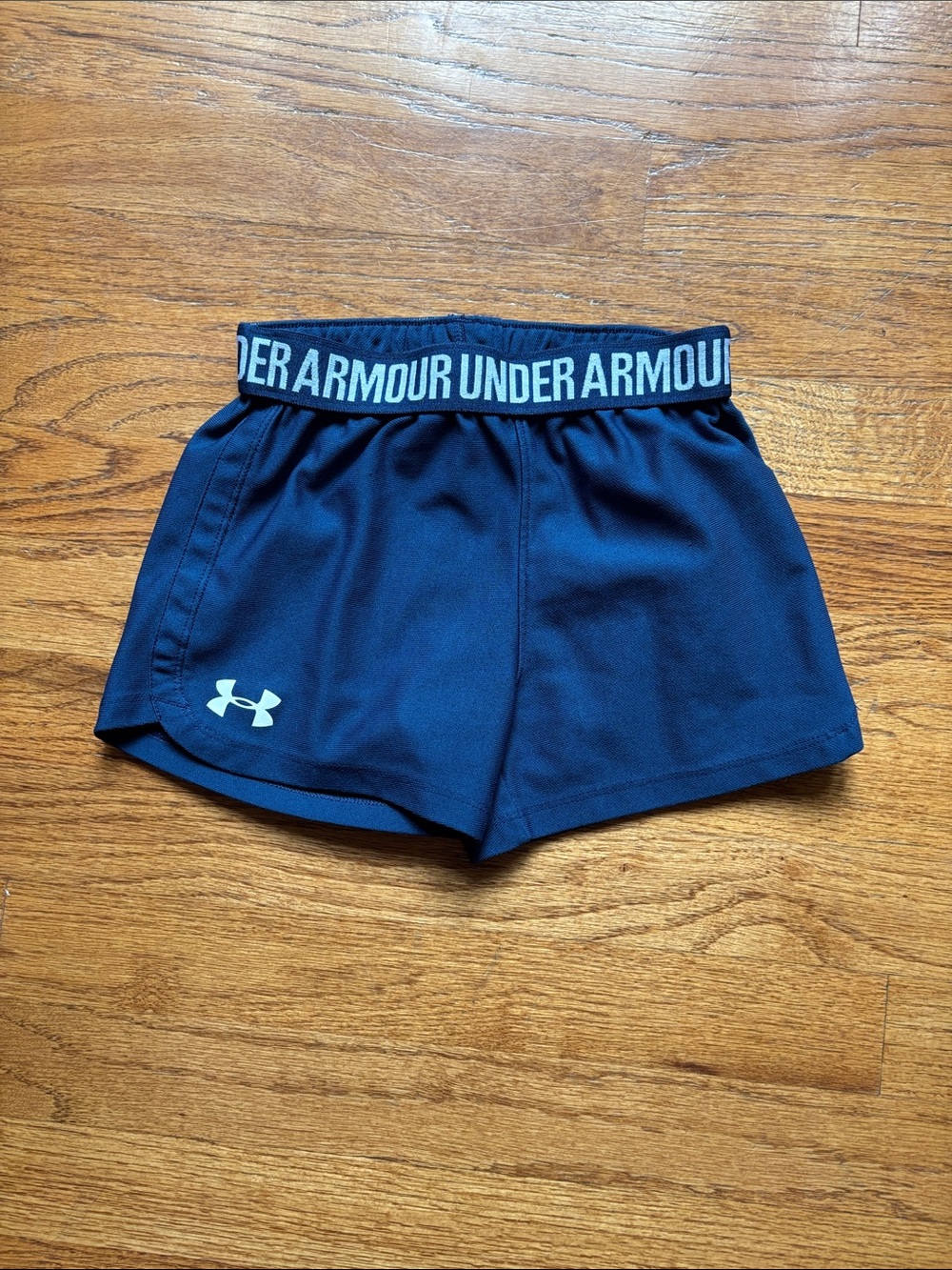 Under Armour Navy Athletic Shorts with Branded Waistband